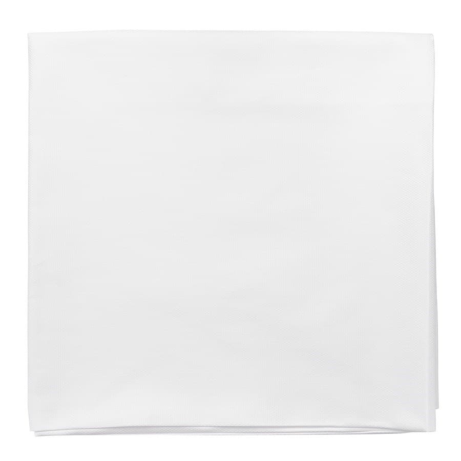 фото Скатерть белого цвета с фактурным жаккардовым рисунком из хлопка из коллекции essential, 1 nobrand