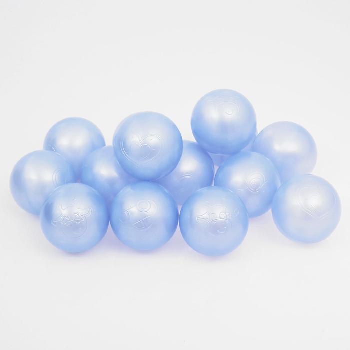 Набор шаров для сухого бассейна 500 шт, цвет: голубой перламутр ласты для бассейна salvas f5 fin tpr и technoflex cеро голубой