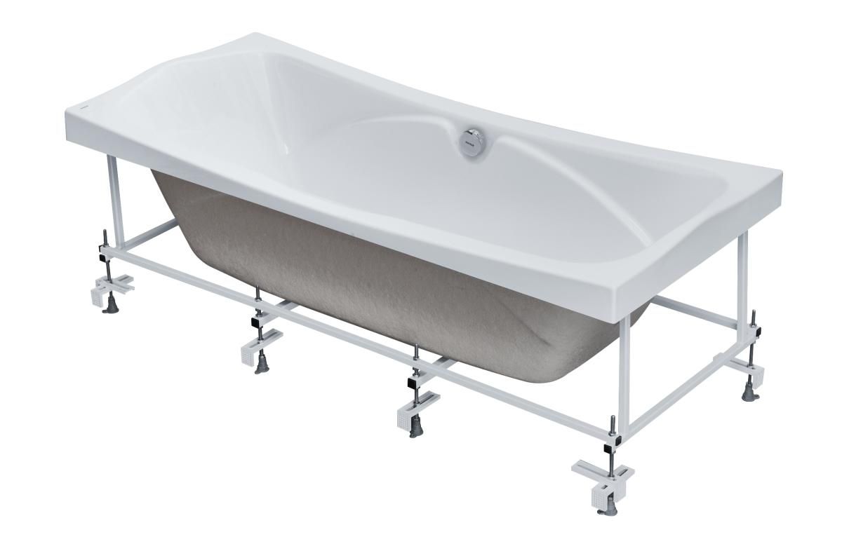 Ванна Santek Корсика 1WH111981 180х80 прямоугольная белая + монтажный комплект 180х80 прямоугольная акриловая ванна santek