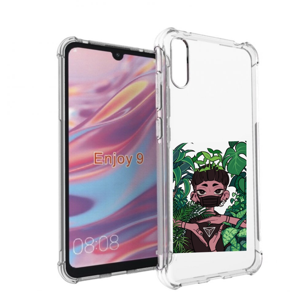 

Чехол бампер MyPads девушка в природе женский для Huawei Enjoy 9, Прозрачный, Tocco