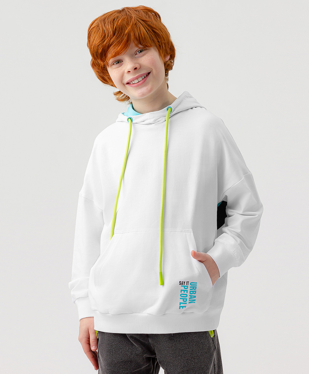 

Худи детское Button Blue 123BBBJC16140200 белый, 134, 123BBBJC16140200