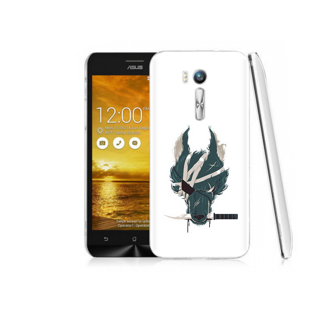 Чехол MyPads Tocco для Asus ZenFone Go (ZB551KL) волк-разбойник