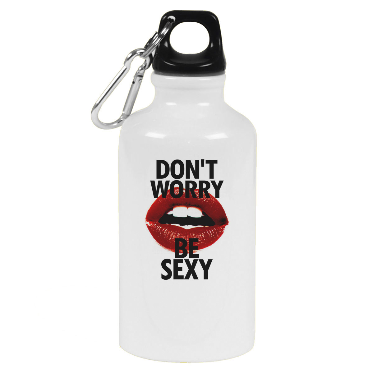 

Бутылка спортивная CoolPodarok Dont worry be sexy, Белый