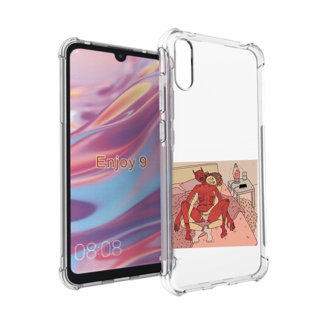 

Чехол бампер MyPads девушка-без-кожи для Huawei Enjoy 9, Прозрачный, Tocco