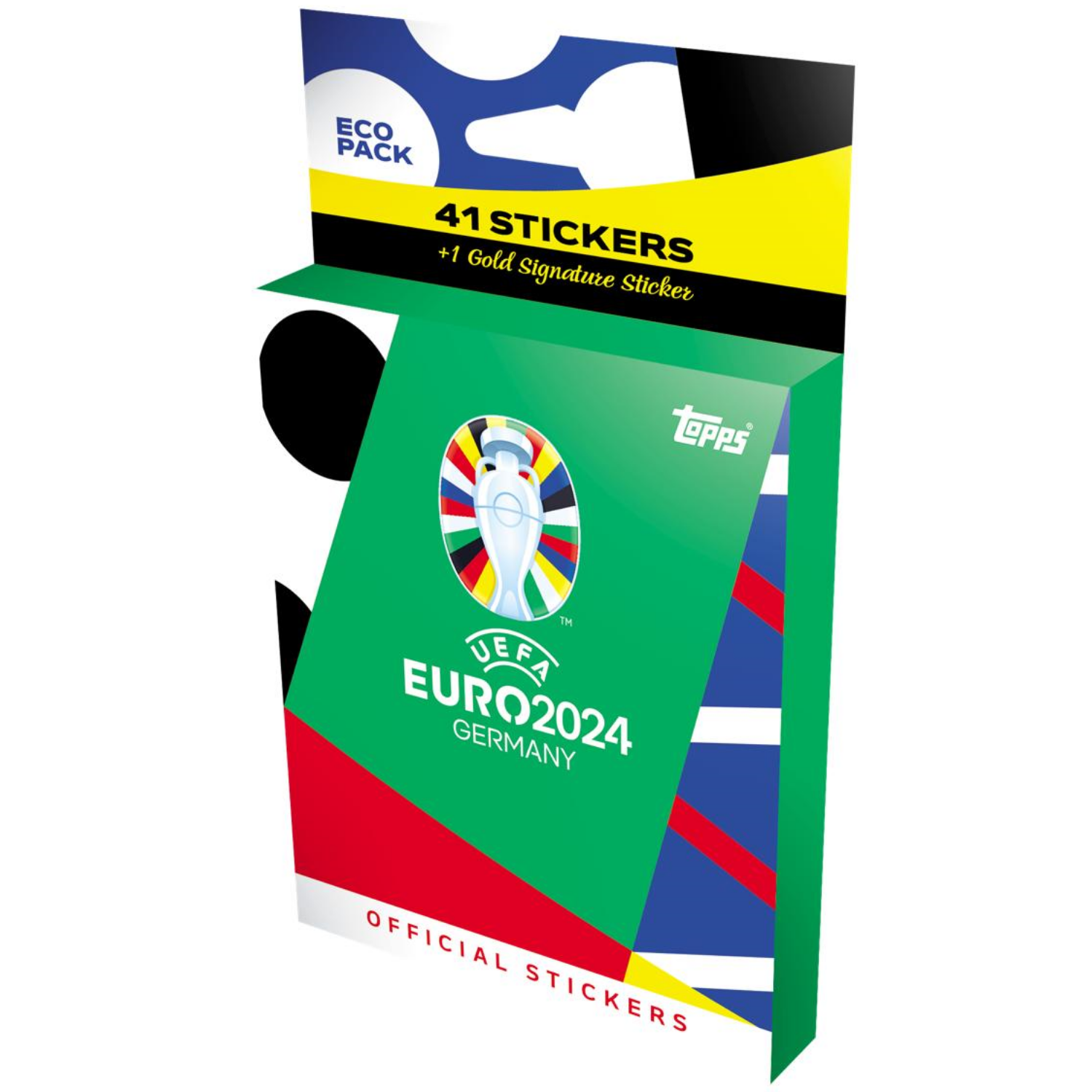 Наклейки TOPPS EURO 2024 Чемпионат Европы по футболу в блистере, 7 пакетиков 42 наклейки