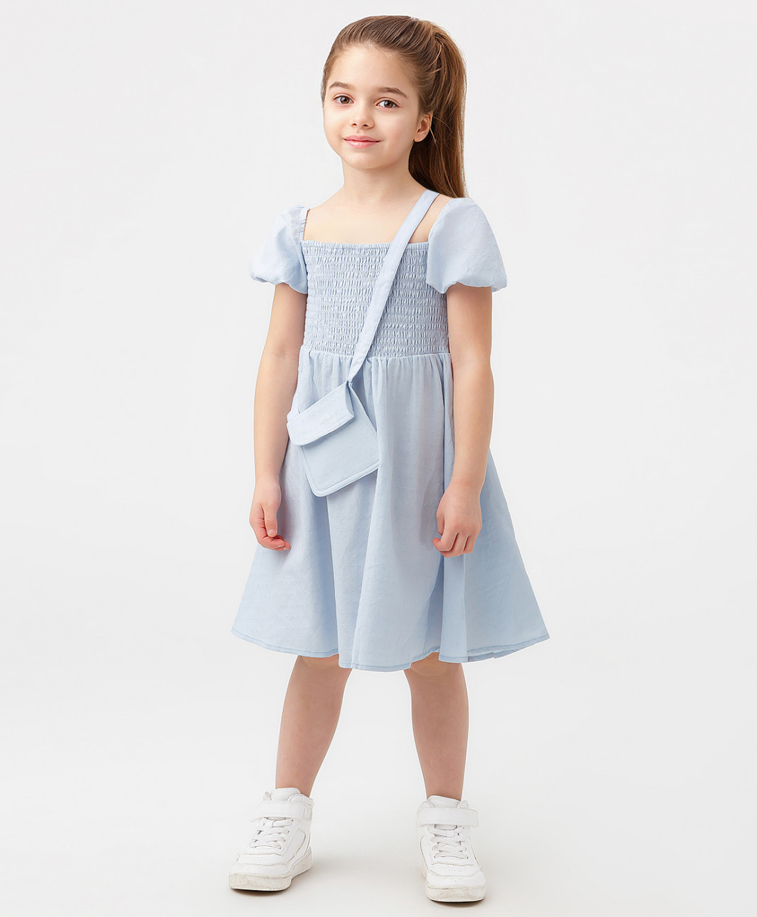 Платье детское Button Blue 123BBGMC25061813 голубой, 116