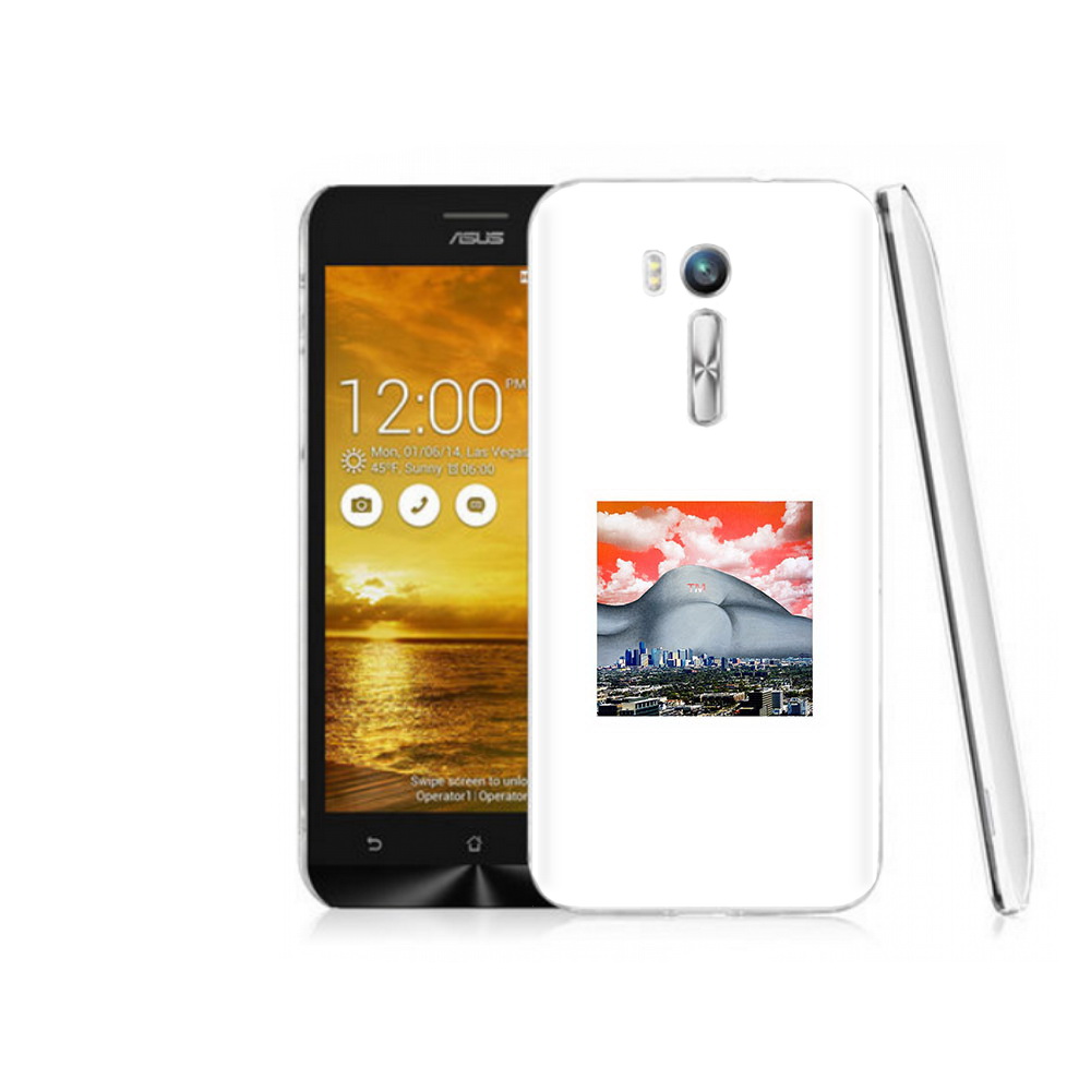 Чехол MyPads Tocco для Asus ZenFone Go (ZB551KL) город с девушкой на фоне