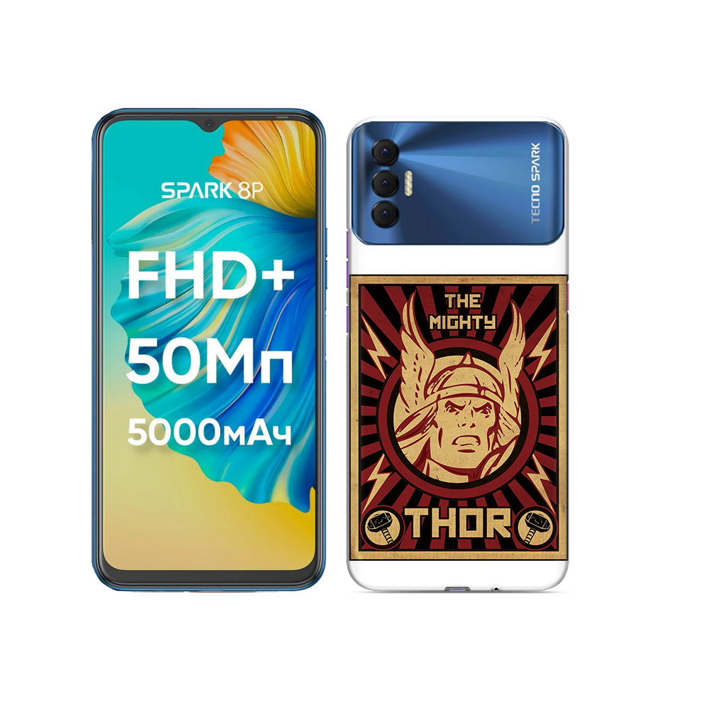 

Чехол MyPads Tocco для Tecno Spark 8P тор лицо, Прозрачный, Tocco