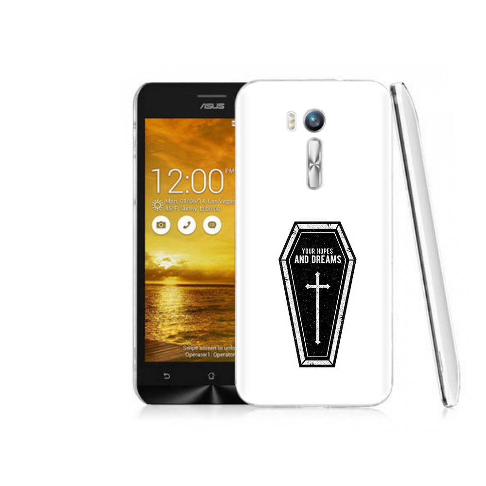 

Чехол MyPads Tocco для Asus ZenFone Go (ZB551KL) гроб с мечтами, Прозрачный, Tocco