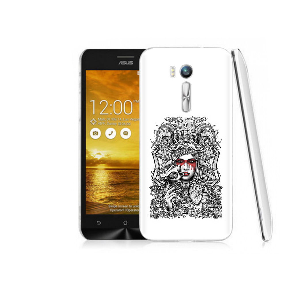 

Чехол MyPads Tocco для Asus ZenFone Go (ZB551KL) грусная девушка, Прозрачный, Tocco