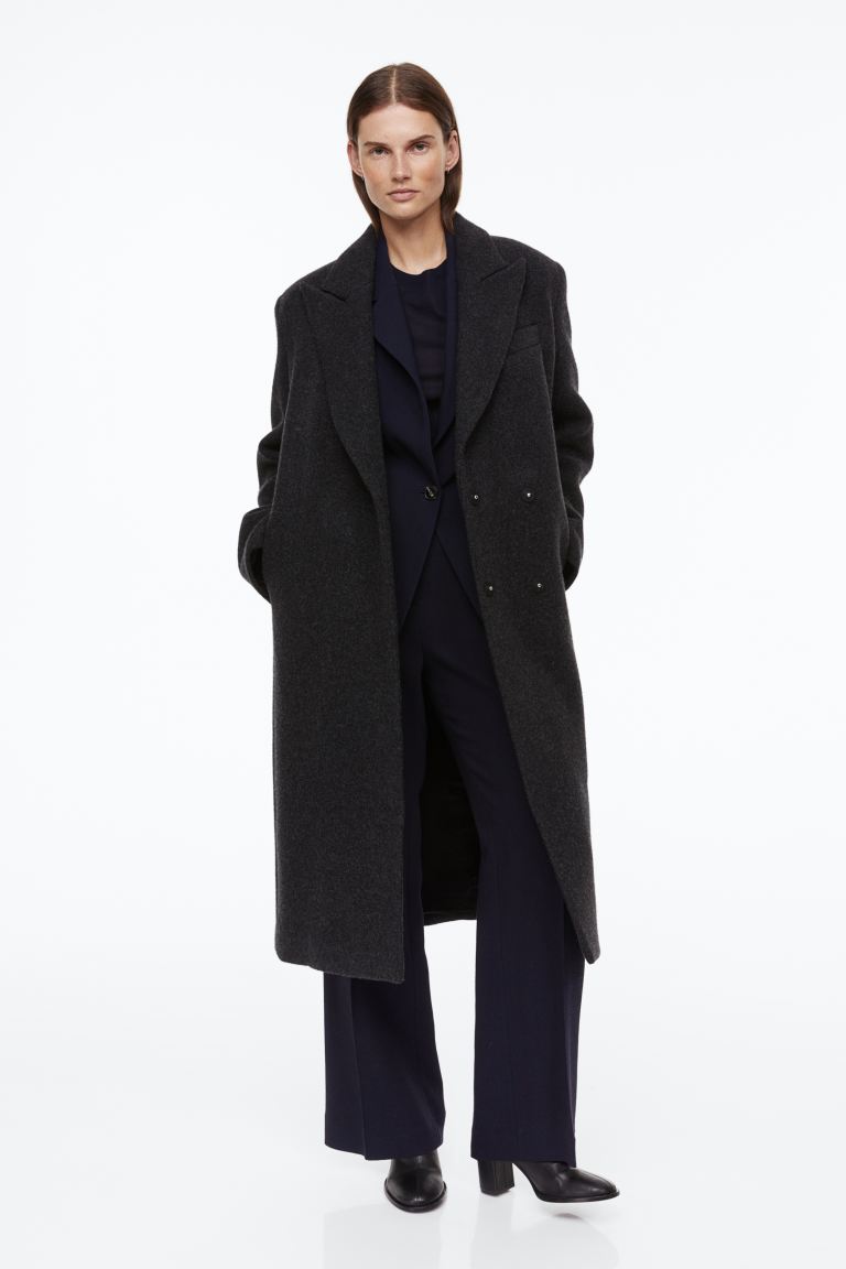 

Пальто женское H&M 1104047001 серое M (доставка из-за рубежа), 1104047001