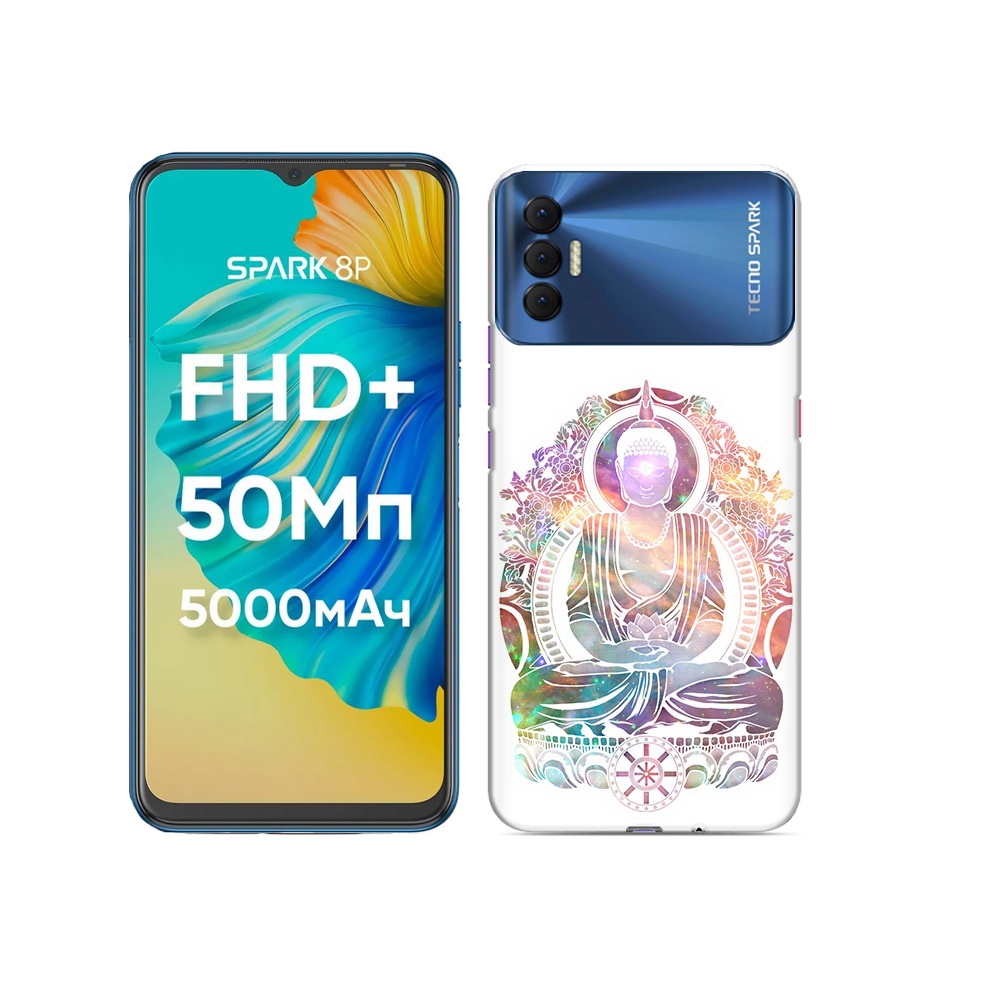 

Чехол MyPads Tocco для Tecno Spark 8P умный мужчина абстракция, Прозрачный, Tocco