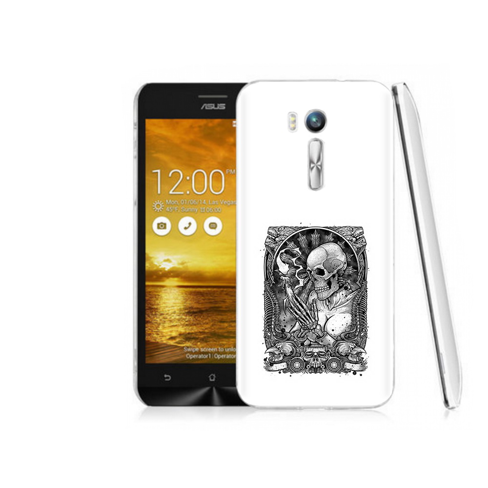 

Чехол MyPads Tocco для Asus ZenFone Go (ZB551KL) девушка скелет, Прозрачный, Tocco