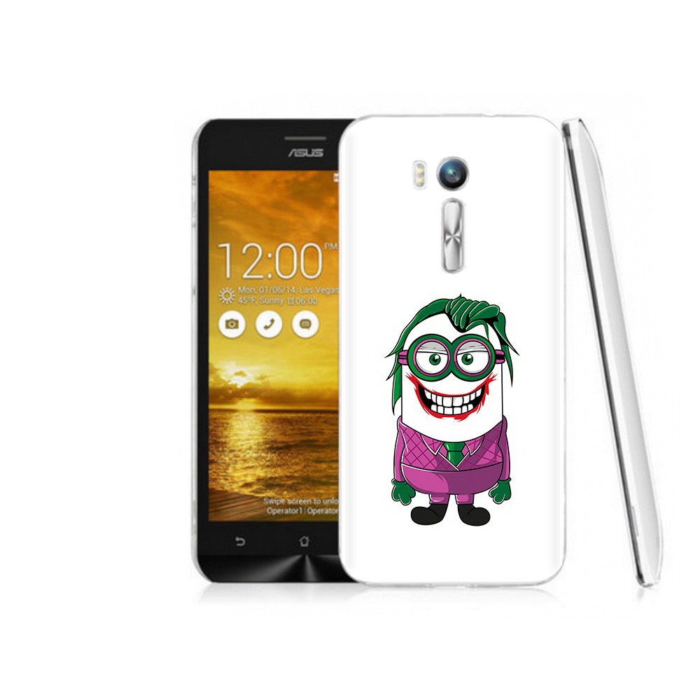 

Чехол MyPads Tocco для Asus ZenFone Go (ZB551KL) джокер миньон, Прозрачный, Tocco