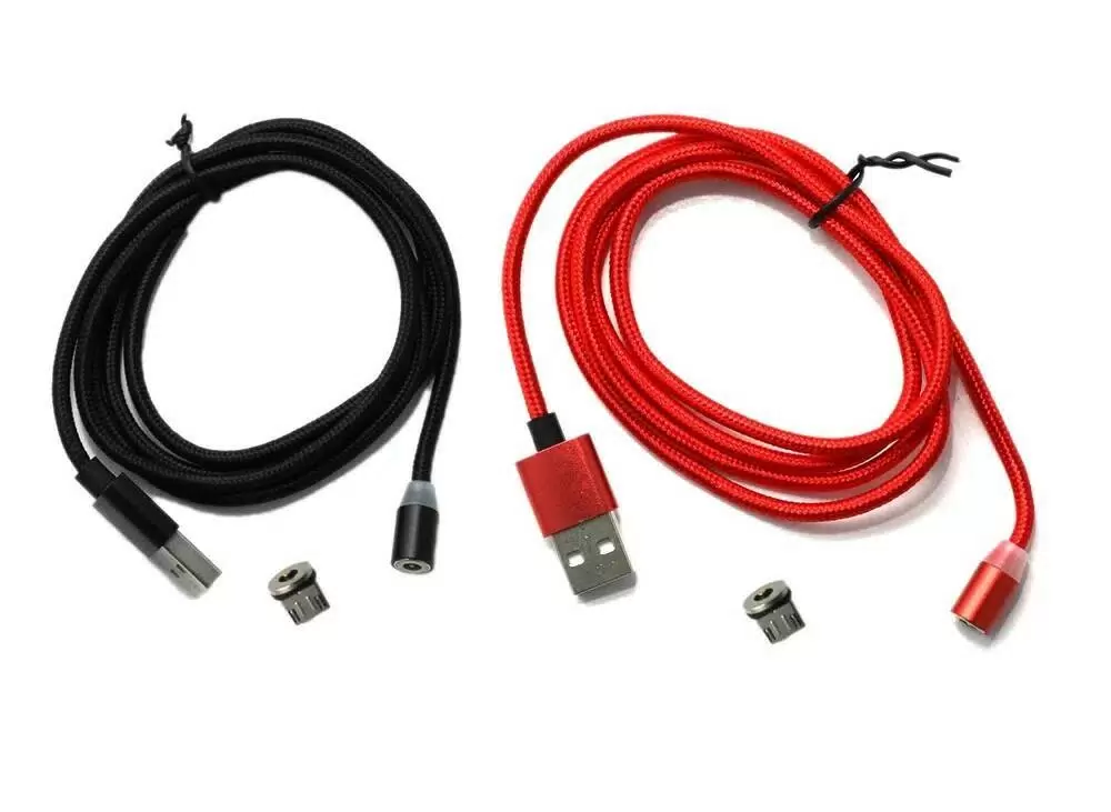 

Кабель micro USB - USB 1 м (2 шт красный + черный)