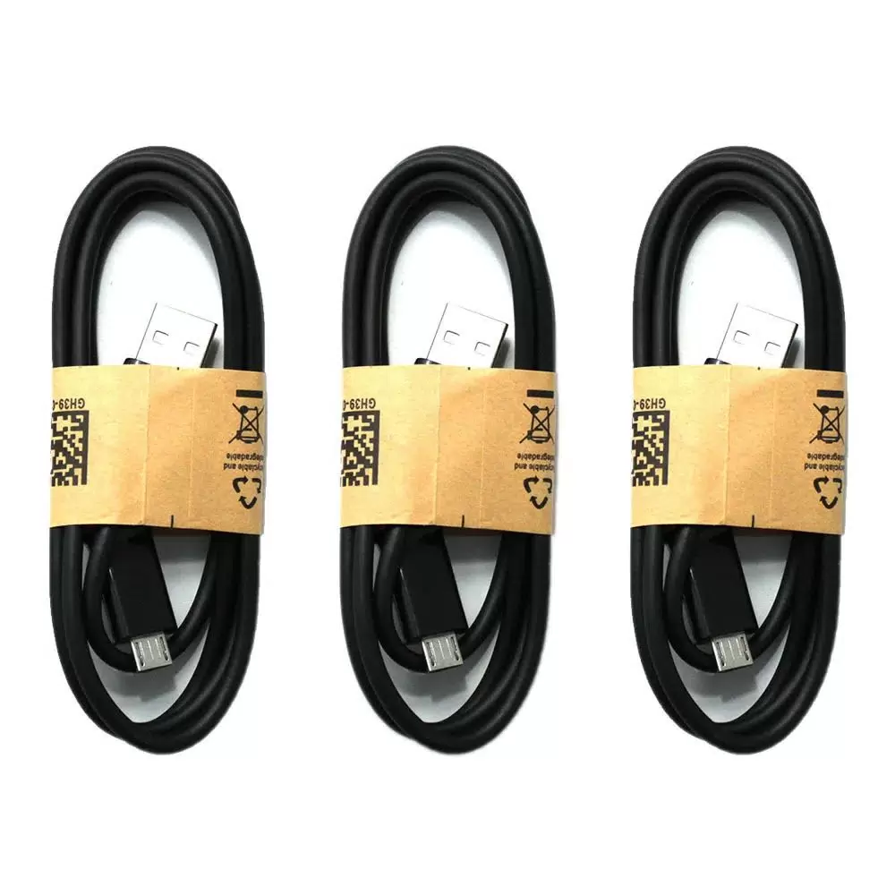 

Кабель micro USB - USB 1 м, черный (набор 3 шт)