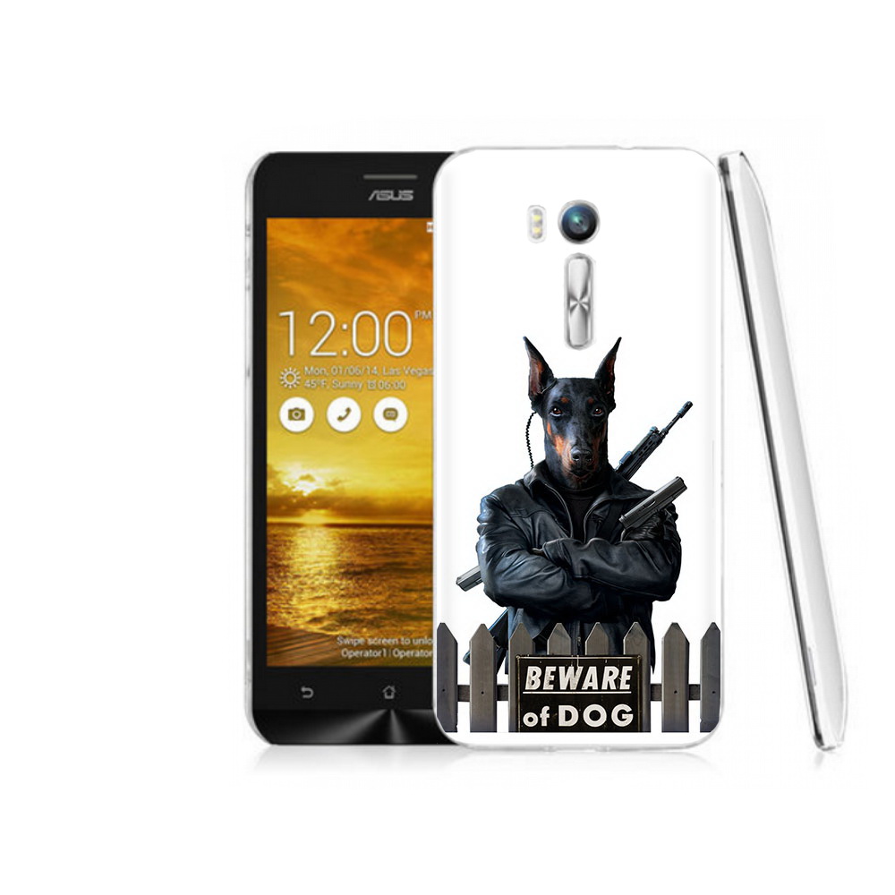 

Чехол MyPads Tocco для Asus ZenFone Go (ZB551KL) доберман, Прозрачный, Tocco