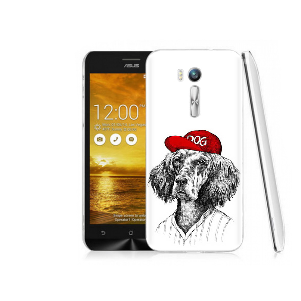 

Чехол MyPads Tocco для Asus ZenFone Go (ZB551KL) дог, Прозрачный, Tocco
