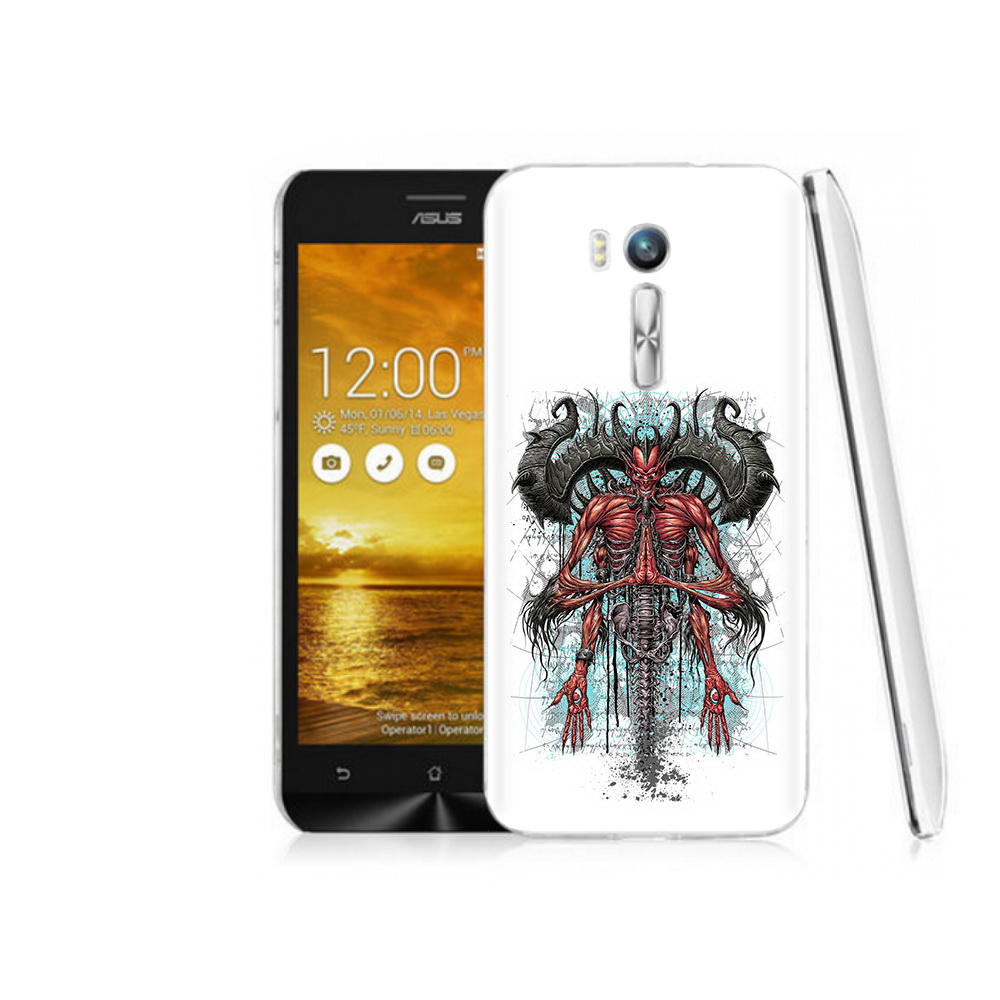 

Чехол MyPads Tocco для Asus ZenFone Go (ZB551KL) дьявол, Прозрачный, Tocco