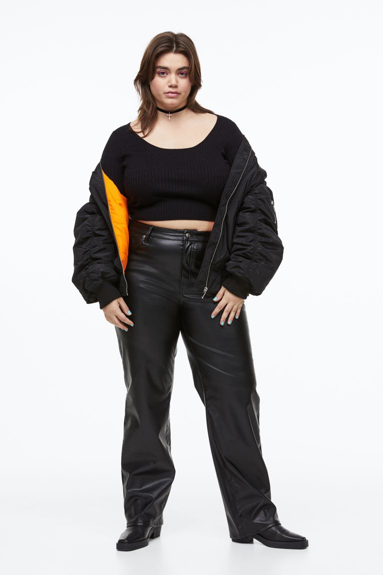 

Брюки женские H&M 1104217001 черные 50 EU (доставка из-за рубежа), 1104217001