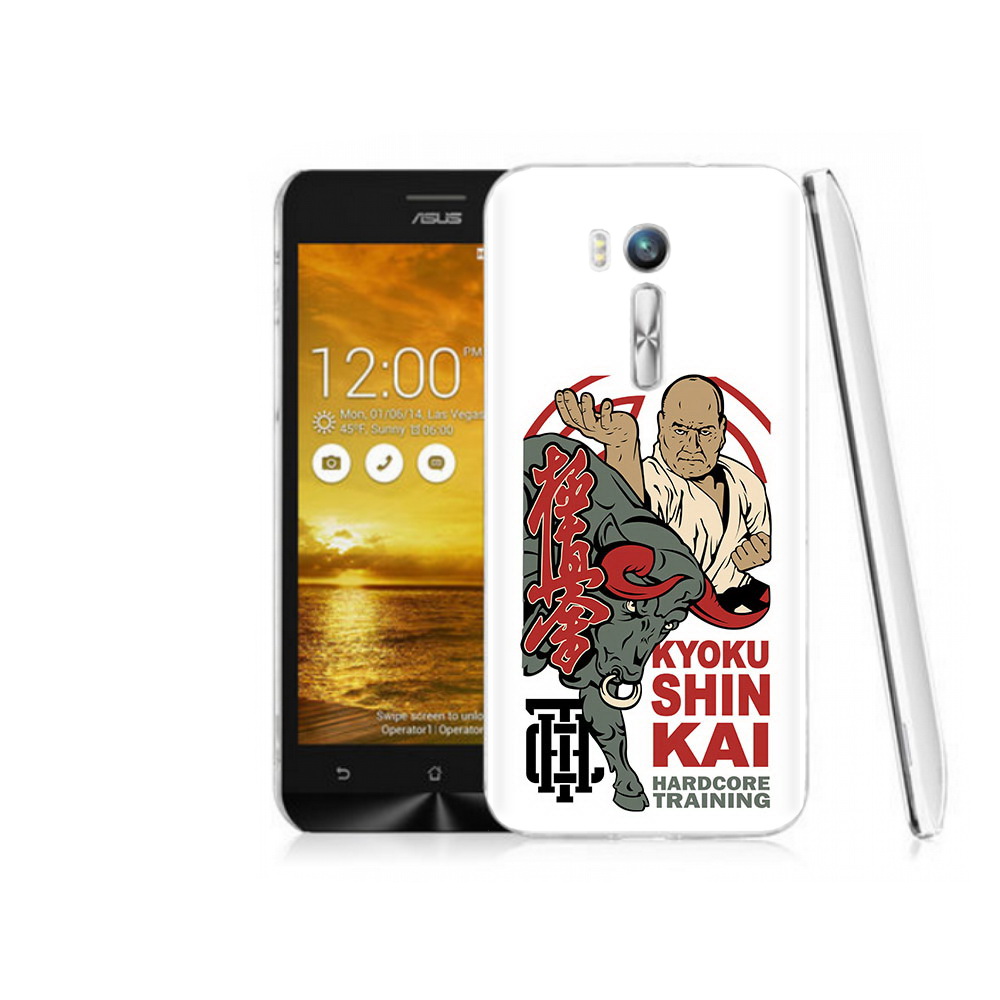 

Чехол MyPads Tocco для Asus ZenFone Go (ZB551KL) единоборства рисунок, Прозрачный, Tocco