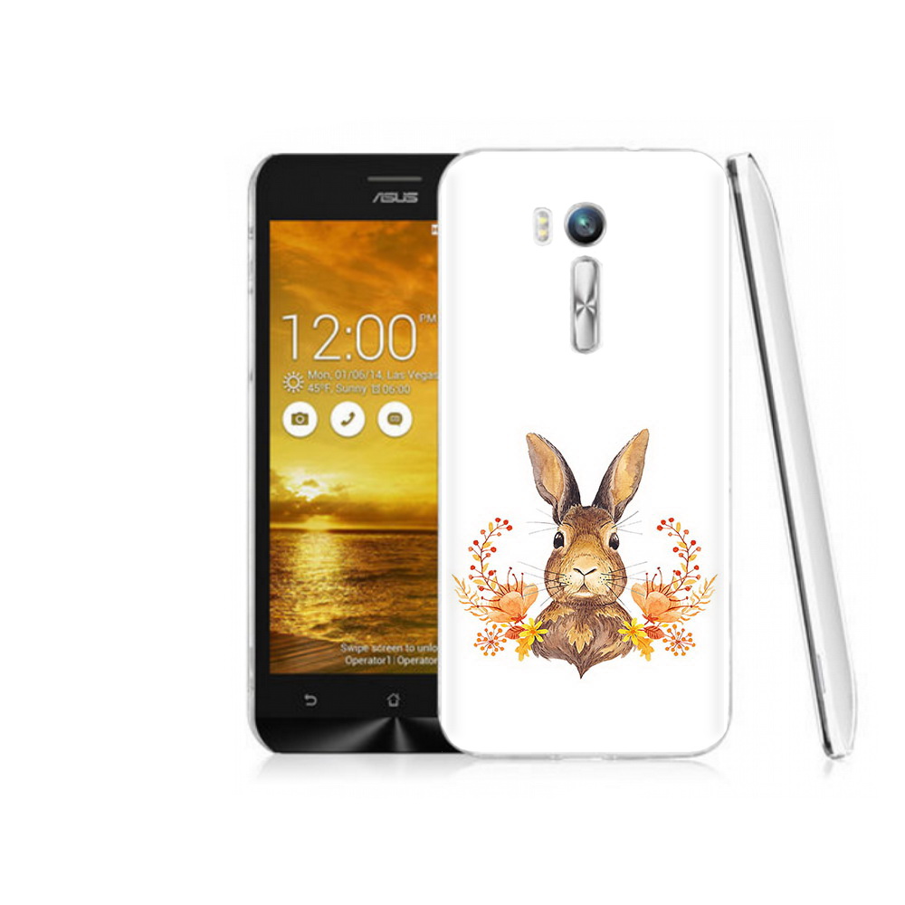 

Чехол MyPads Tocco для Asus ZenFone Go (ZB551KL) зайка в цветах, Прозрачный, Tocco