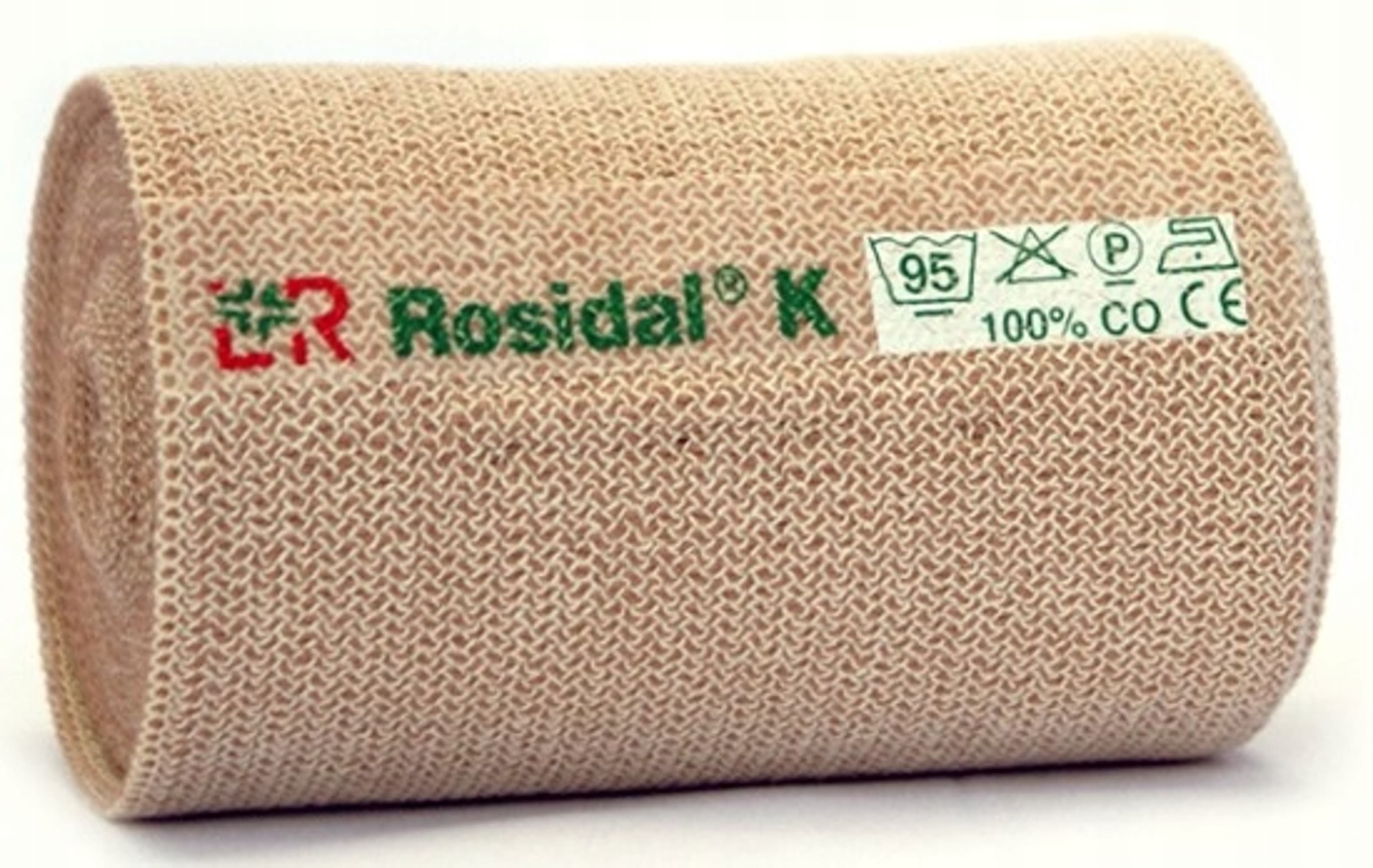 

Бинт Rosidal эластичный для сильной компрессии из хлопка телесный 6см х5м 22200, Бежевый