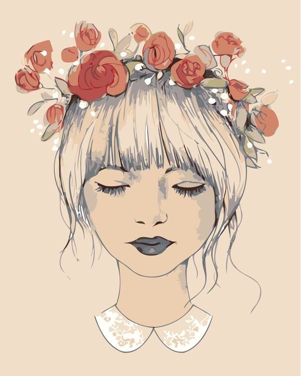 

Живопись по номерам Живопись по Номерам Цветочный венок 40x50, Цветочный венок