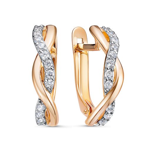 

Серьги из золота с фианитом Del'ta 1202261, 1202261