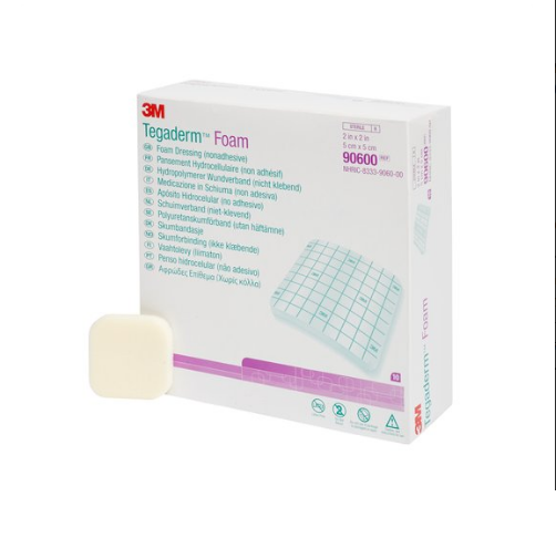 

Повязка губчатая 3M Tegaderm Foam неадгезивная для ран 5х5см, 90600 1 шт., Бежевый