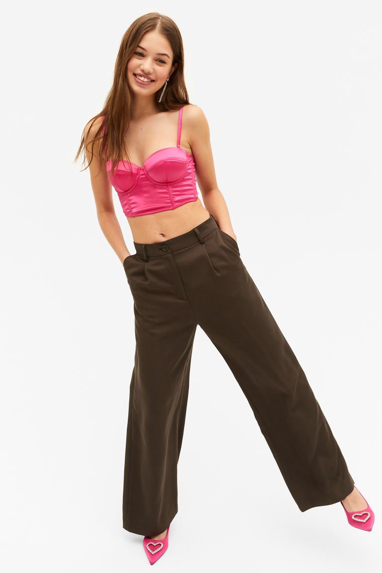 

Брюки женские Monki 1104307001 коричневые 44 EU (доставка из-за рубежа), 1104307001