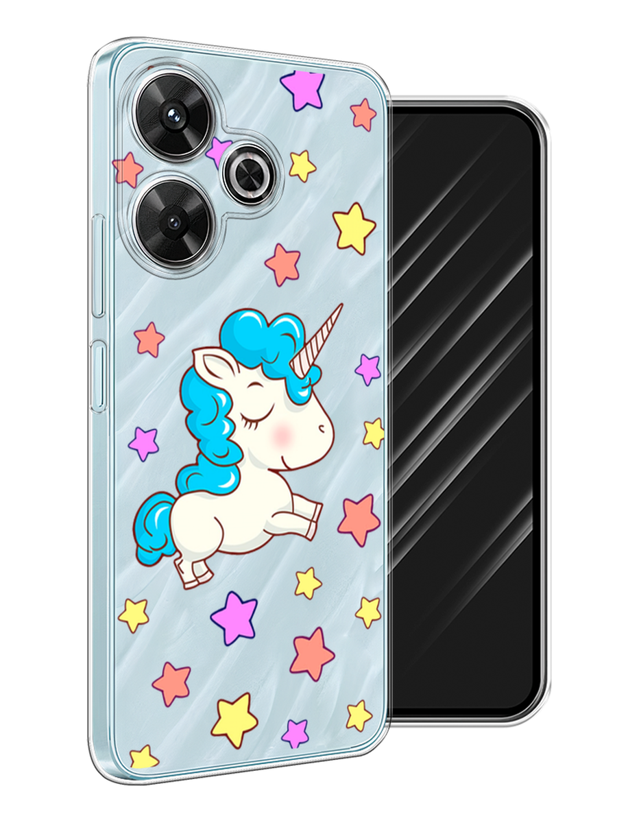 

Чехол Awog на Xiaomi Redmi Note 13R/Redmi 13/Poco M6 4G "Звездный единорог", Голубой;фиолетовый;желтый, 322550-1