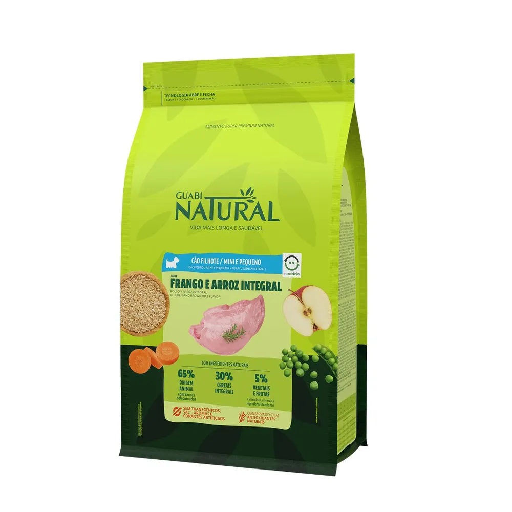 

Сухой корм для собак мелких пород Guabi Natural 10.1 кг, цыпленок, рис, NATURAL