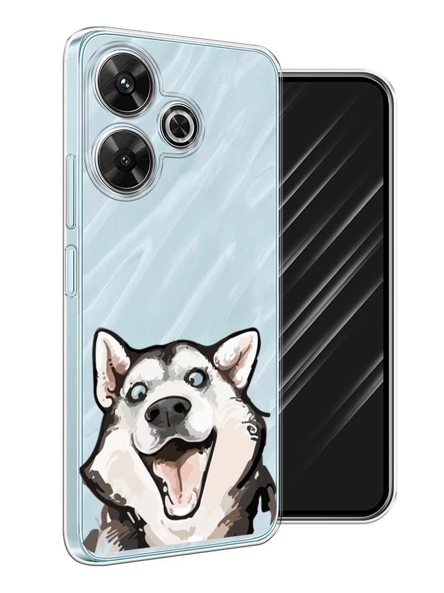 

Чехол Awog на Xiaomi Redmi Note 13R/Redmi 13/Poco M6 4G "Радостный хаски", Белый;голубой;черный, 322550-1