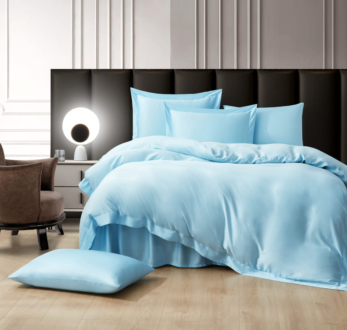 

Постельное белье Arya Бамбук Tencel Arty 200x220 см Голубой