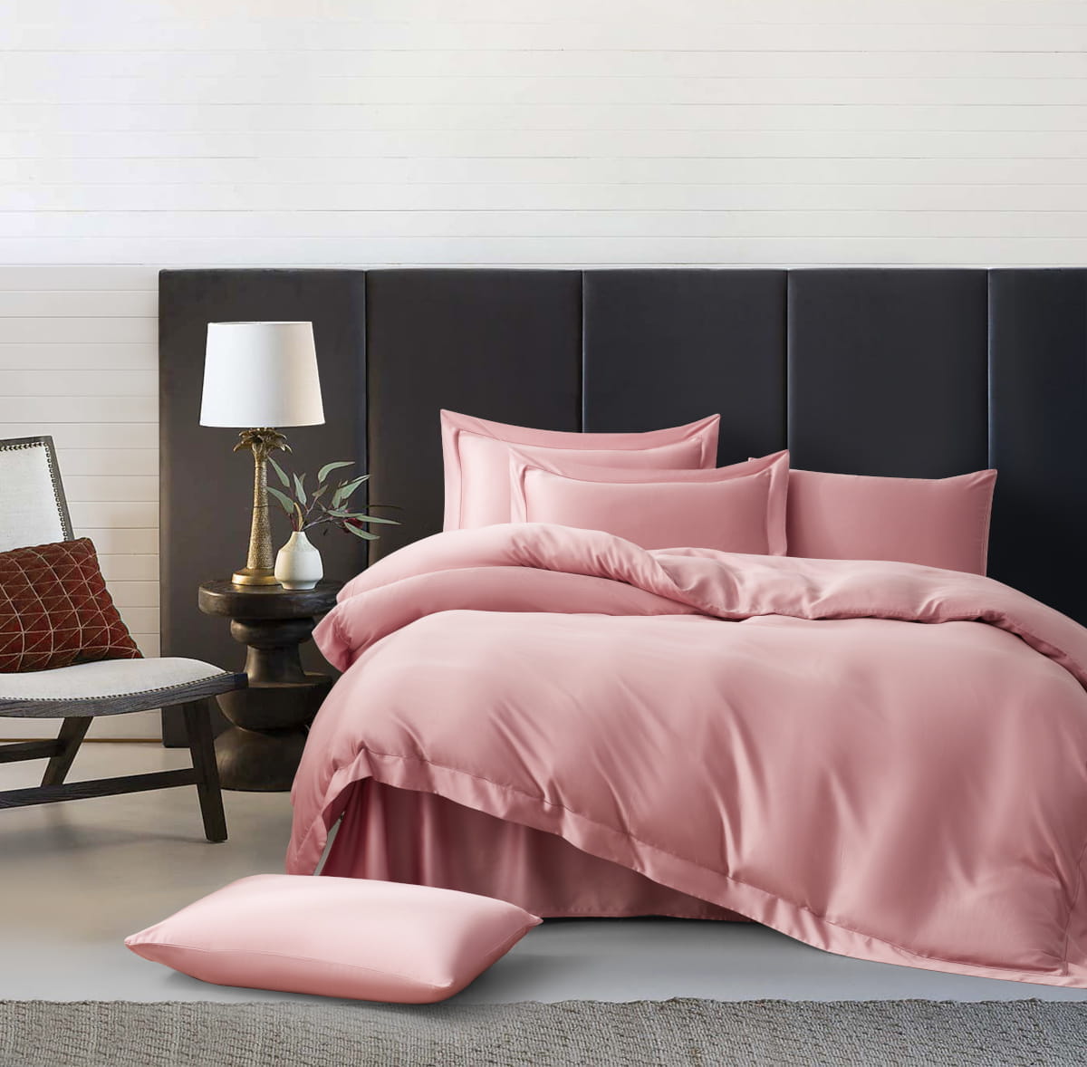 

Постельное белье Arya Бамбук Tencel Arty 200x220 см Сухая Роза
