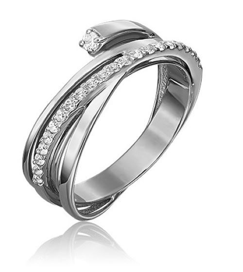 

Кольцо из золота р. 18 PLATINA jewelry 01-5436-00-401-1120-23, фианит, 01-5436-00-401-1120-23