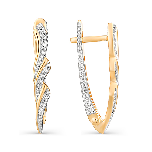

Серьги из золота с фианитом Veronika С132-1114, С132-1114