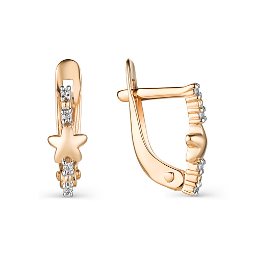 

Серьги из золота с фианитом Veronika С132-1250, С132-1250