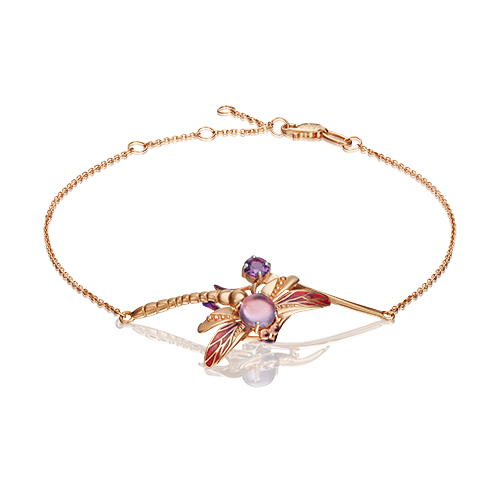 

Браслет из золота с аметистом/эмалью р. 17 PLATINA jewelry 05-0649-00-203-1110-57, 05-0649-00-203-1110-57