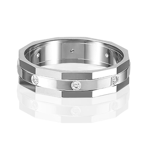 

Кольцо из белого золота с бриллиантом р. 17,5 PLATINA jewelry 01-5218-00-101-1120-30, 01-5218-00-101-1120-30