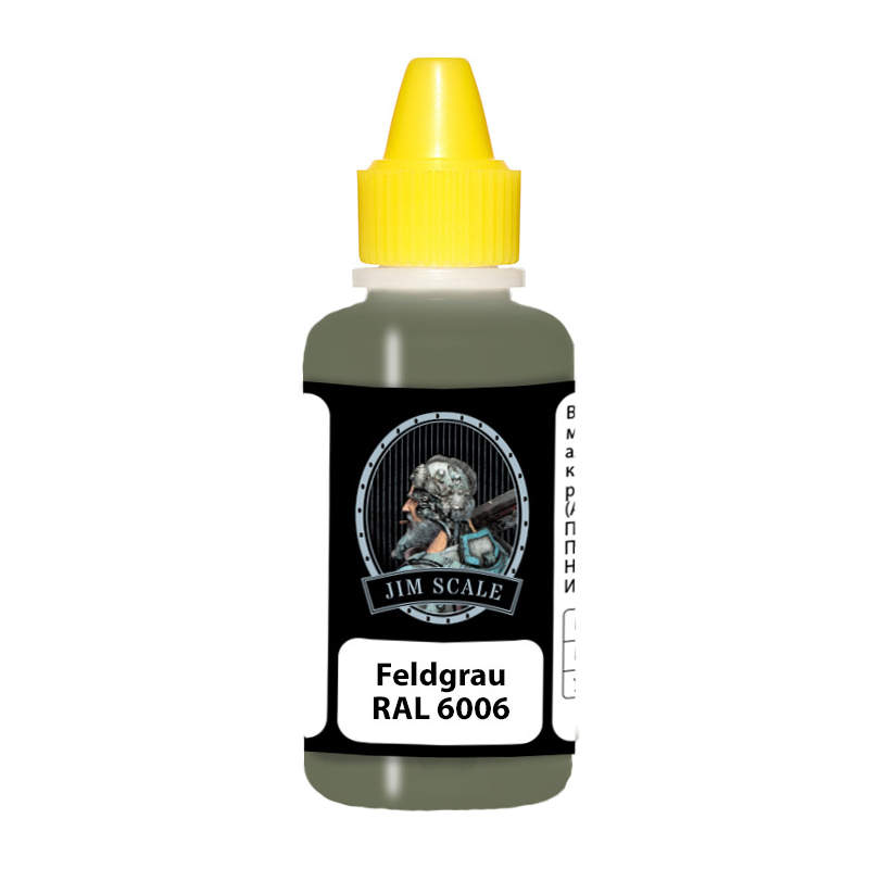 

Краска акриловая Jim Scale Feldgrau RAL 6006 01.296L, Серо-полевой