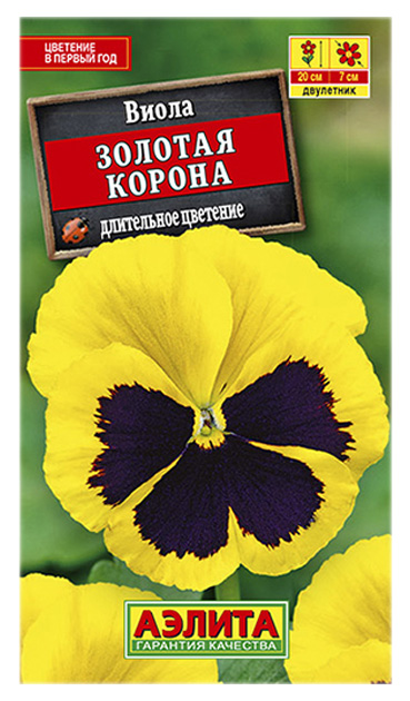 

Семена анютины глазки Аэлита Золотая корона 00-00570214 1 уп.