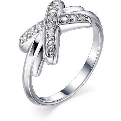 

Кольцо с 14 фианитами из серебра р. 17,5 Алкор серебро 01-1395_00КЦ-00, 01-1395_00КЦ-00