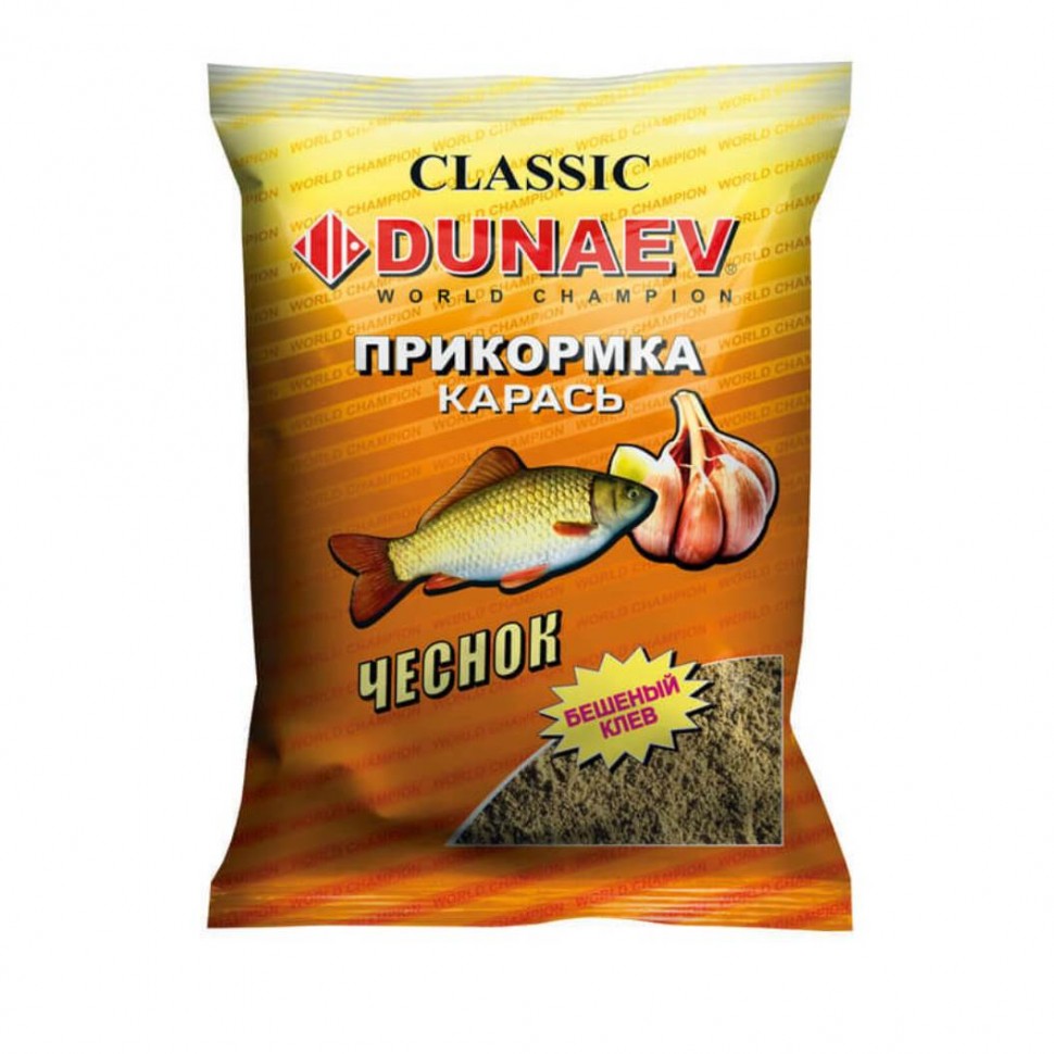 

Прикормка Dunaev CLASSIC 0.9кг КАРАСЬ-Чеснок, Classic