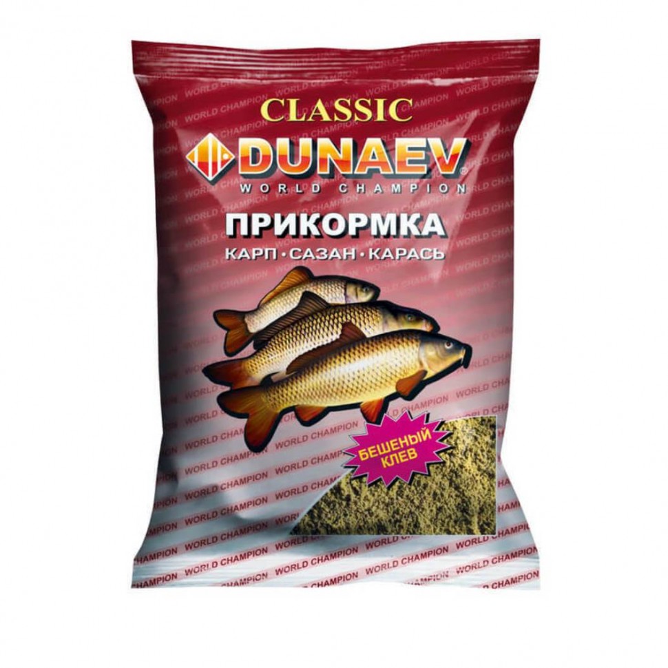 

Прикормка Dunaev CLASSIC 0.9кг КАРП, Коричневый, Classic