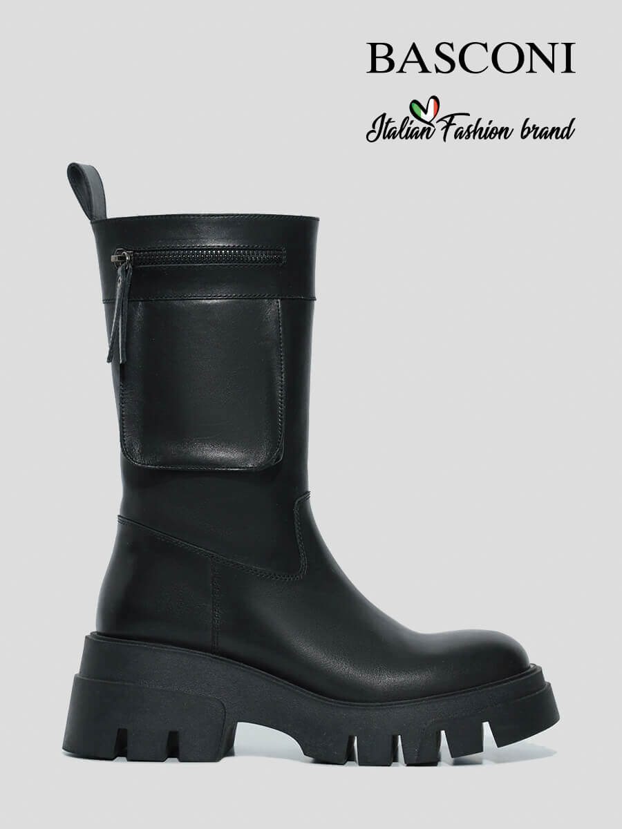 

Полусапоги женские Basconi 131782B-QM черные 39 RU, Черный, 131782B-QM