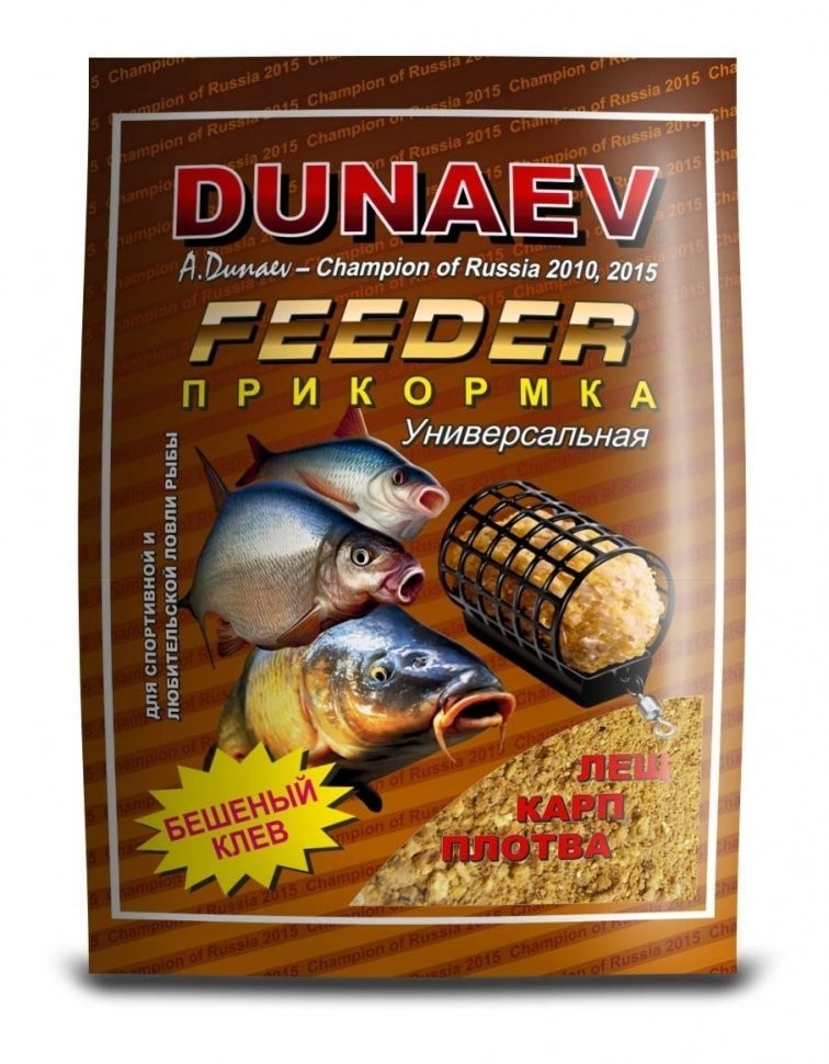 

Прикормка Dunaev CLASSIC 0.9кг ФИДЕР-Универсальная, Коричневый, Classic