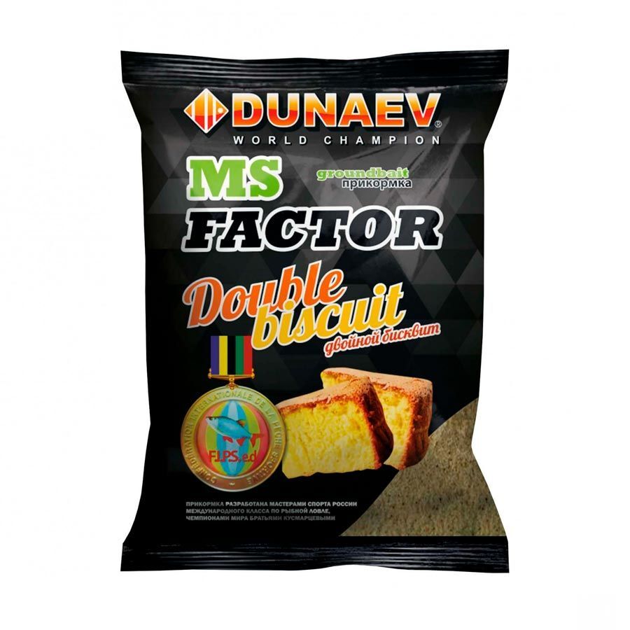 

Прикормка Dunaev MS FACTOR 1кг БИСКВИТНЫЙ ВЗРЫВ (Double Biscuit), Коричневый, MS Factor