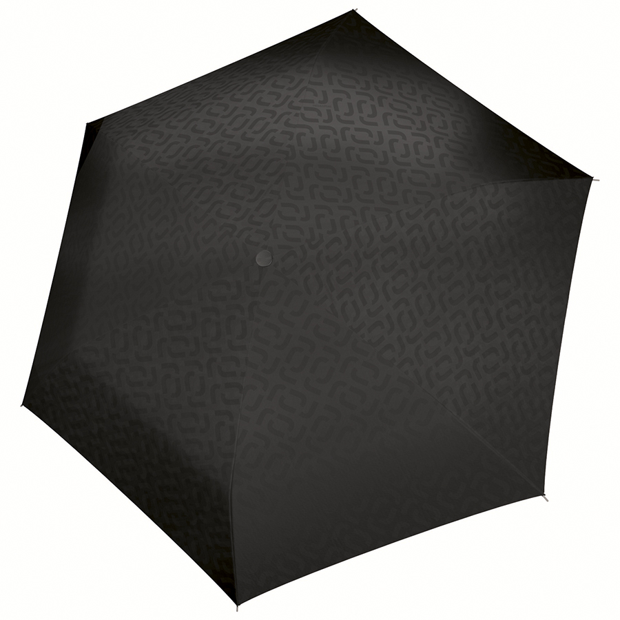 

Зонт механический Pocket mini signature black hot print